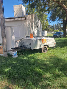 Trailer De Carpa De Un Eje.