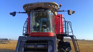 Vende - Cosechadroa Massey Ferguson y Plataforma 35 pies -