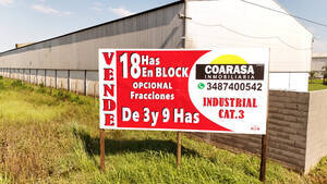 Venta 18 Has Industriales Zarate